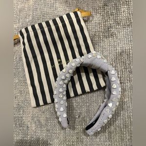Lele Sadoughi Lavender Seersucker Headband